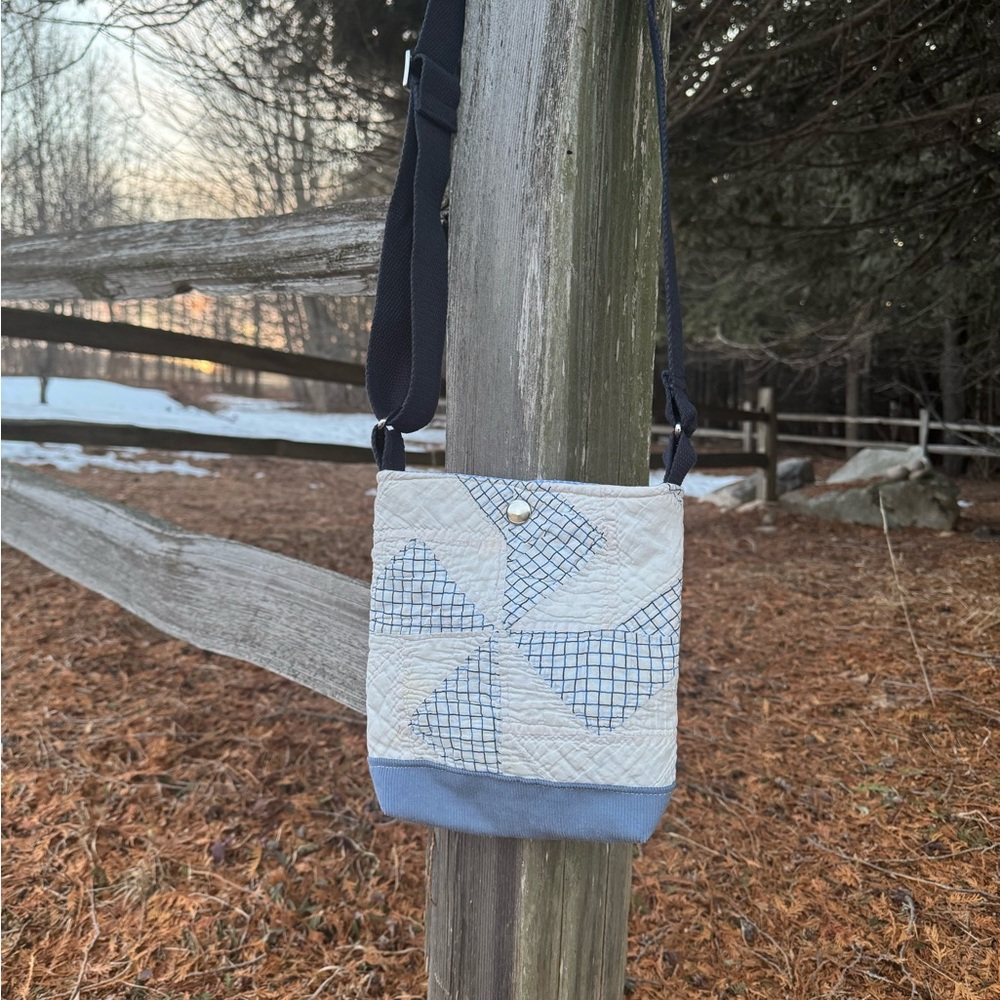 Vintage Quilt Crossbody Bag